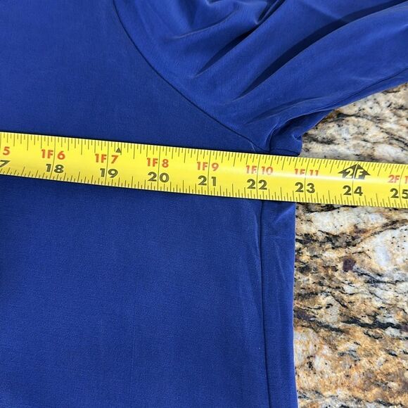 Athleta Ciao Bella Long Sleeve Split Back Top In Blue Size XL - Picture 10 of 11